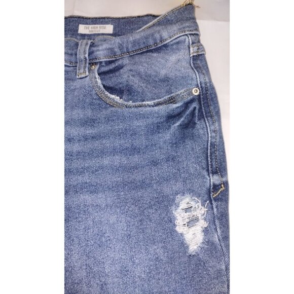 Kensie Jeans, Vintage Luxe, The High Rise Distressed Bootcut Heavy Denim (12/31) - Picture 4 of 8